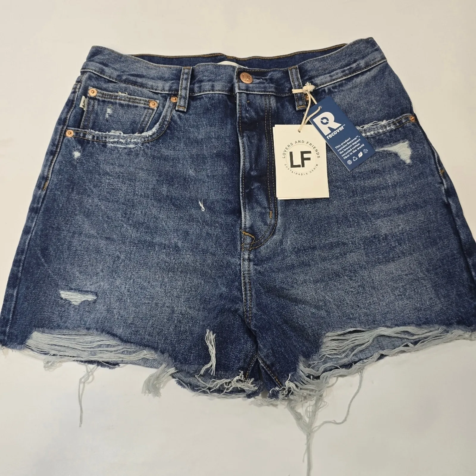 Lovers and Friends Austin Super High Rise Cut Off Short in Horizon Size 29 - Image 3