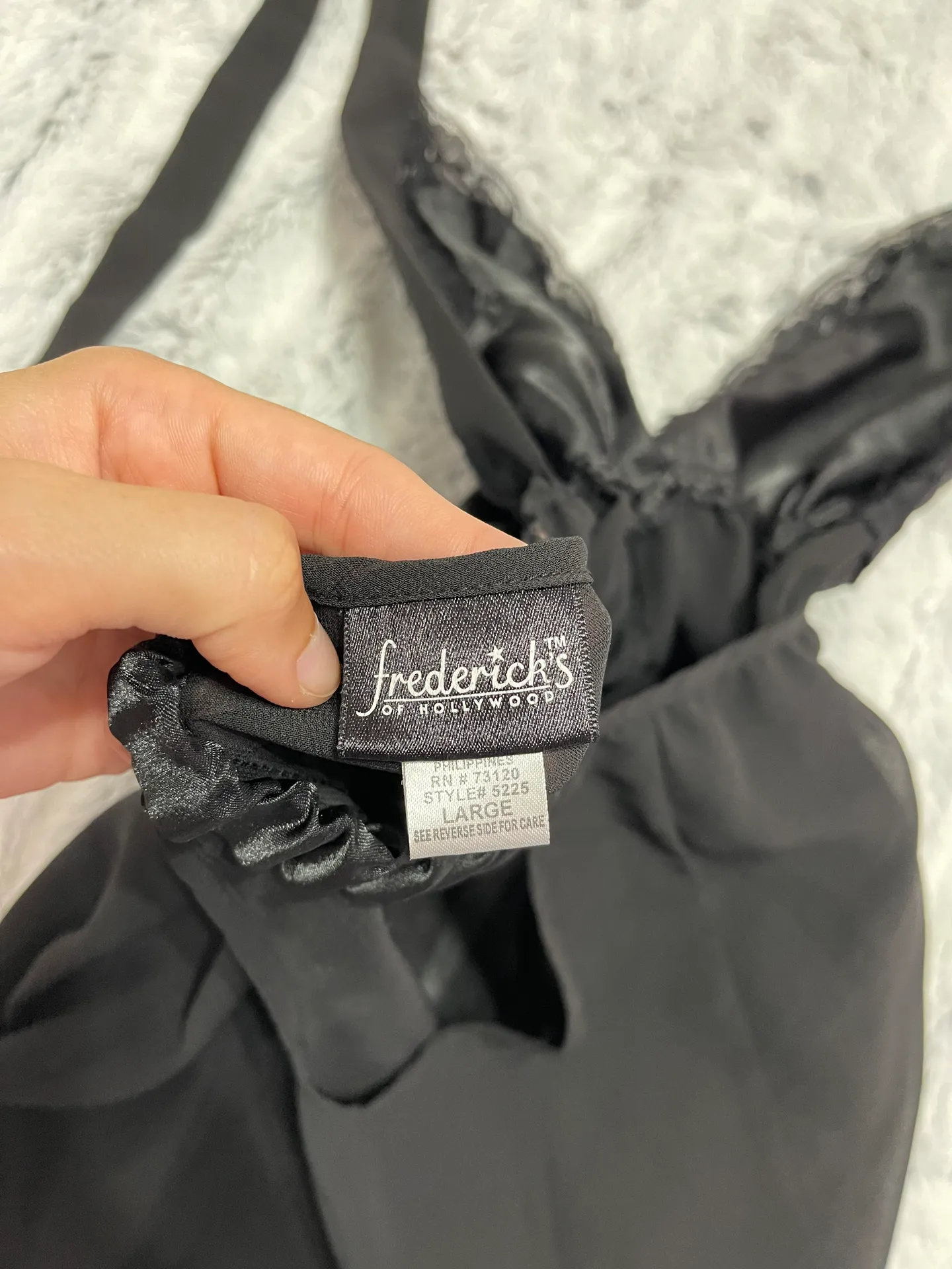 Fredrick Of Hollywood Black Lingerie Top - Image 4