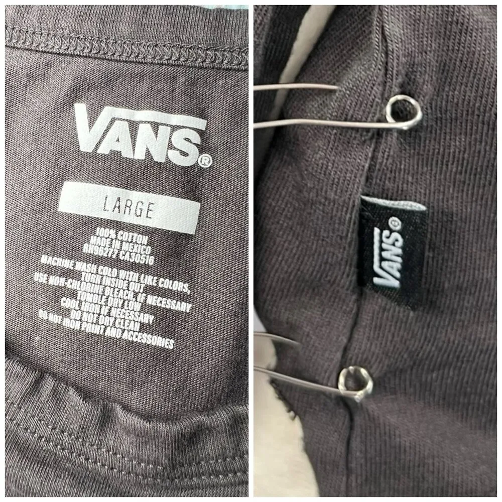 Vans Off The Wall University Tank Top Black Large - Image 3