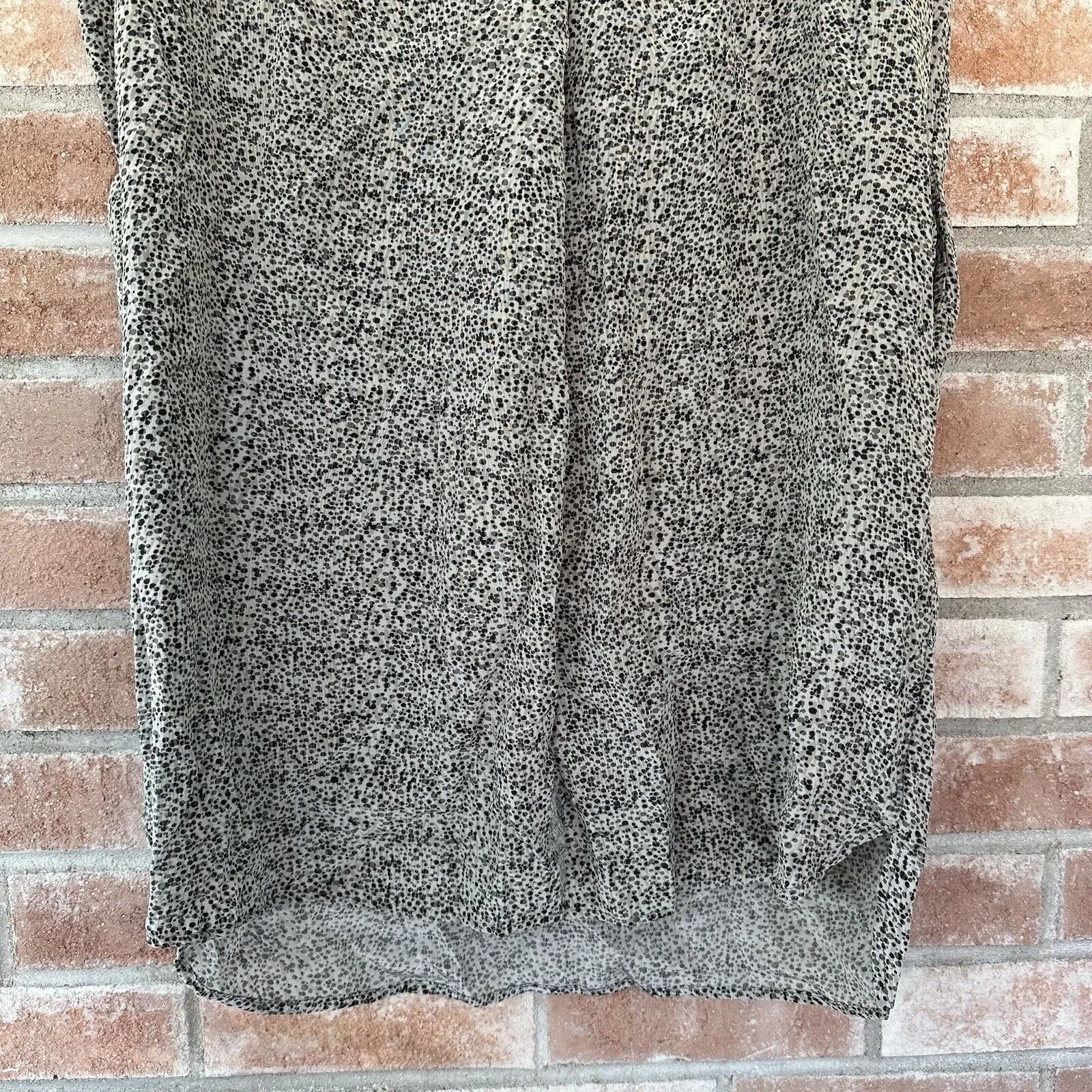 Vince 100% Silk Shift Dress Black Gray Pockets Small Old Money Quiet Luxury Chic - Image 13