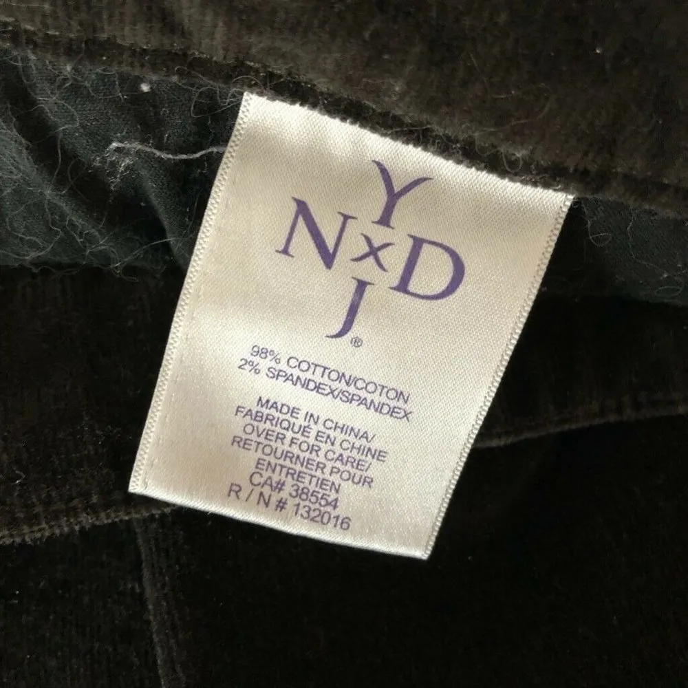 NYDJ Womens Velvet Barbara Boot Cut Pants Brown 8 - Image 10