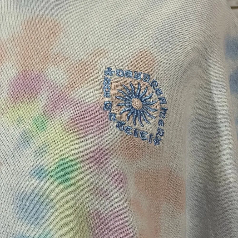 Daydreamer LA Eye Shrunken Hoodie - Prismatic Tie Dye - Small - Image 10