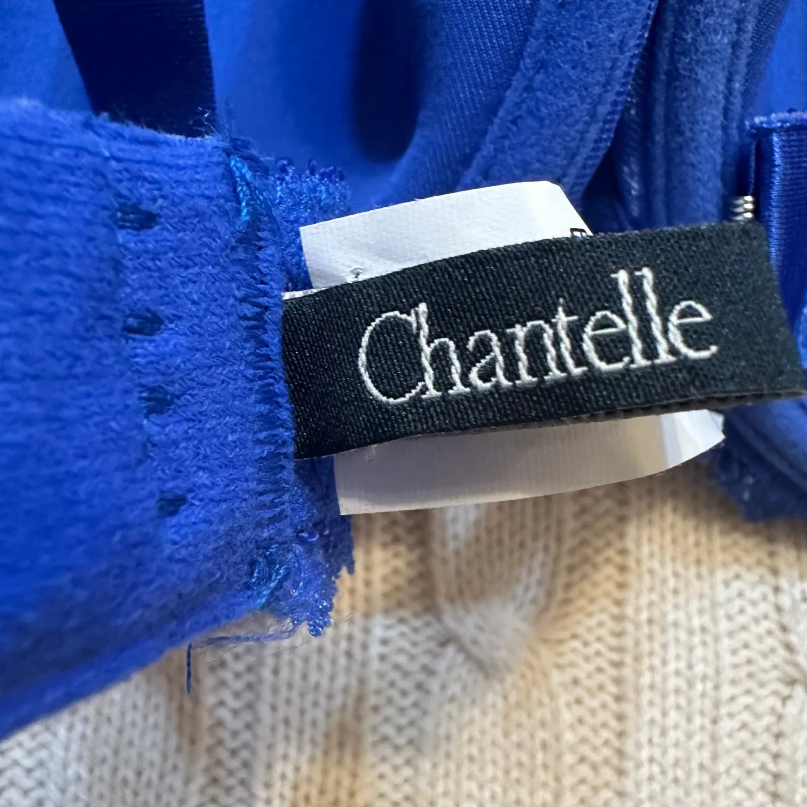 NEW Chantelle Rive Gauche T-Shirt Underwire Bra sz 38C Blue - Image 6