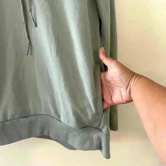 Mondetta Women's Ottoman‎ Hoodie Pullover Green Size Medium - Image 4