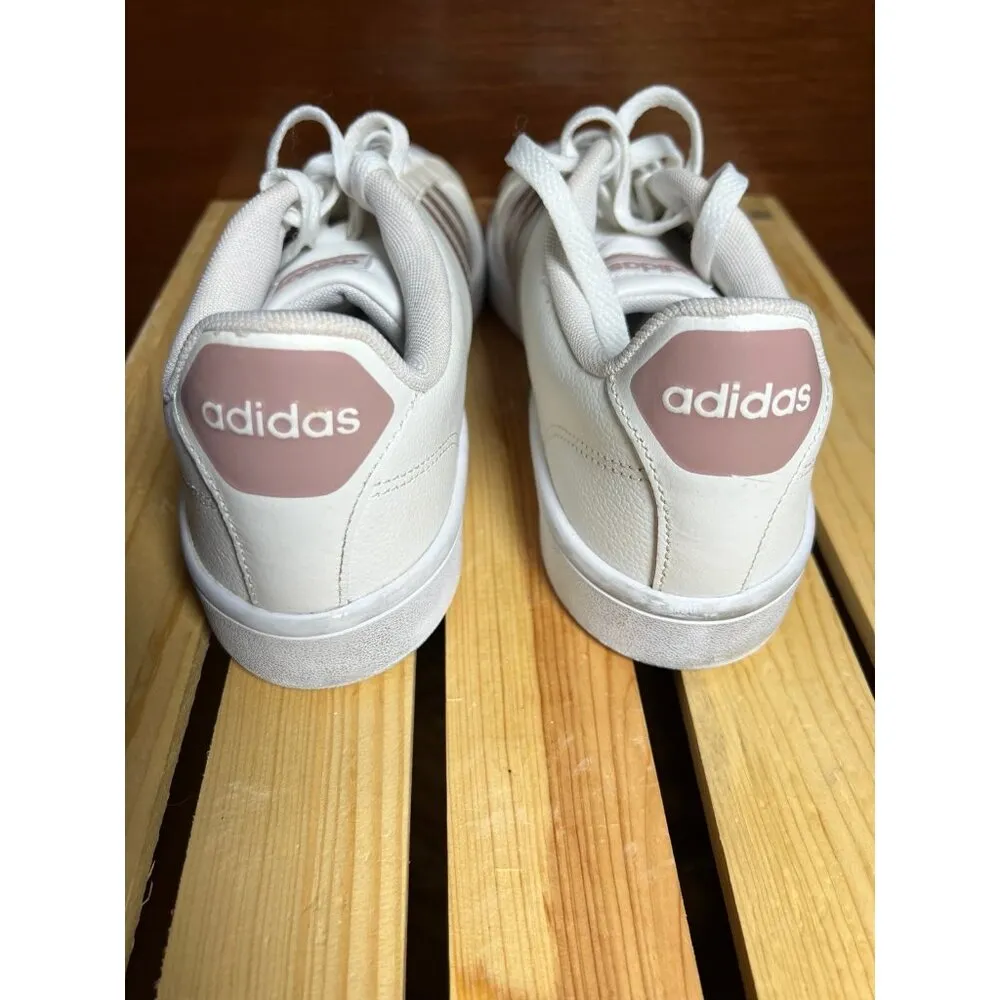 Adidas Ortholite Float Cloudfoam Leather Sneakers Rose Gold Stripes Sz 10 Women - Image 5