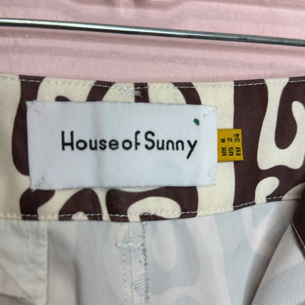 House Of Sunny All You Need Is Love Pants. Size 2 Brown - Image 6