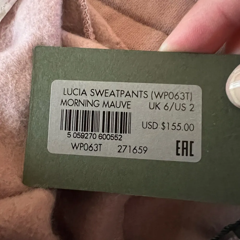 AllSaints Lucia Sweatpants Jogger Pants Morning Mauve Loungewear NWT Size 2 - Image 4