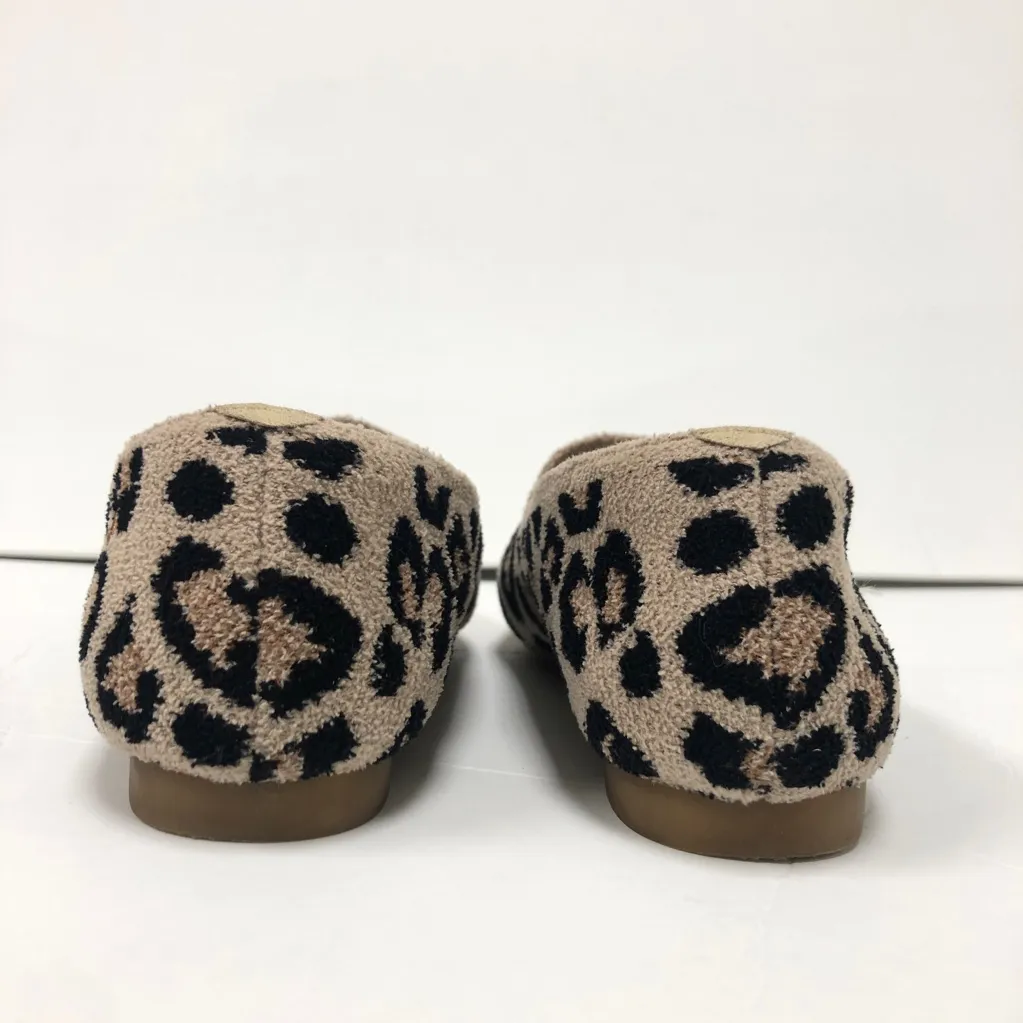 C Vivaia Terry Leopard Brown Camel Women Flat Loafers Size 5 (35 Euro) NWOB - Image 11