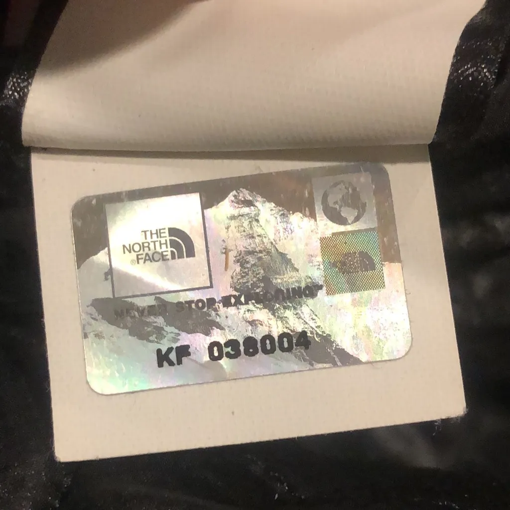 NORTH FACE Black Thermoball Diamond Quilted Jacket Zippered Hand Pockets Sz Med - Image 6