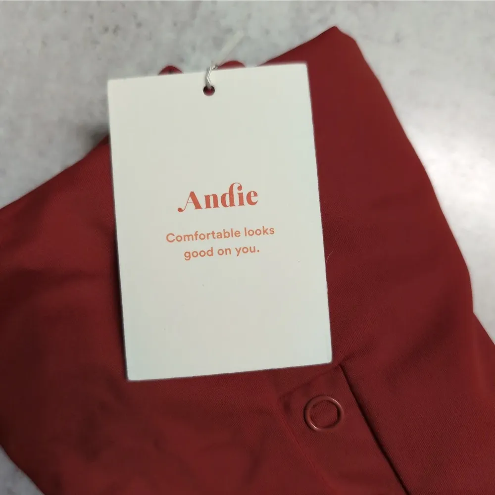 Andie The Snap Bottom Eco Nylon Chili Pepper Swimwear Bathing Suit Size S New - Image 11