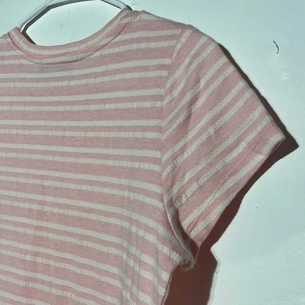 NEW LOFT Sweatshirt Pocket Tee Angel Pink Dress Size XS - Image 10