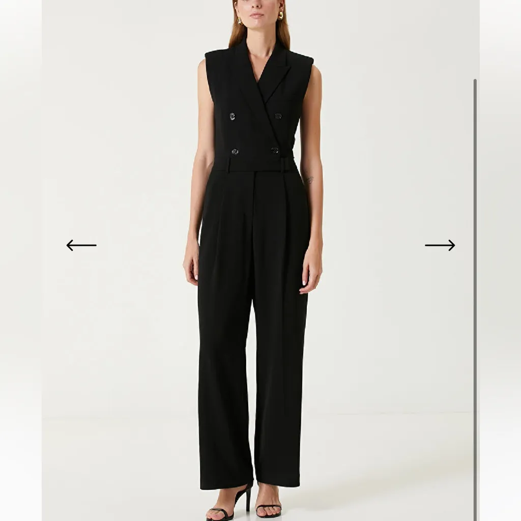 Michael Kors Pantsuit Business $500+ Elegant Black Sleeveless Jumpsuit NWT - Image 2
