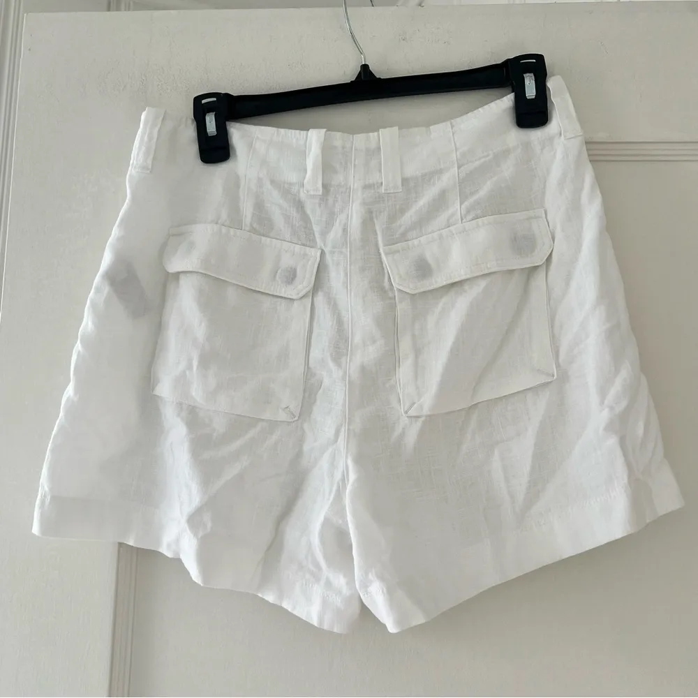 J. Crew Seaside cargo short in linen-TENCEL™ lyocell blend in white size 6 NWT - Image 7