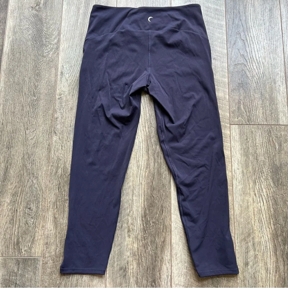 Zyia Navy Strap Deluxe Hi-Rise Leggings Size 8-10 24” Active Athletic Pants - Image 8