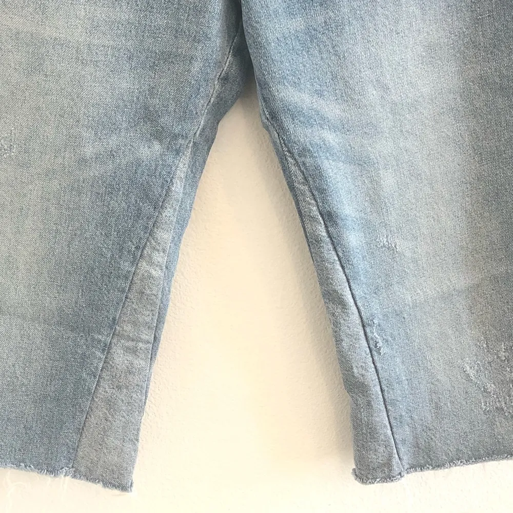 Free People High Rise Straight Leg Cropped Jeans Size 27 - Image 4