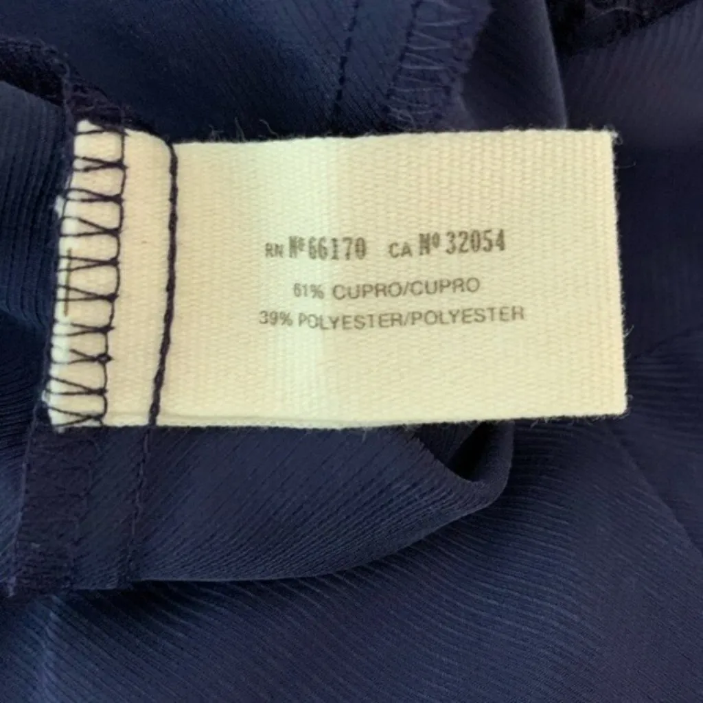 Daughters Of The Liberation Navy Blue Pleated Tapered Pants High Rise 4‎ Tall - Image 5