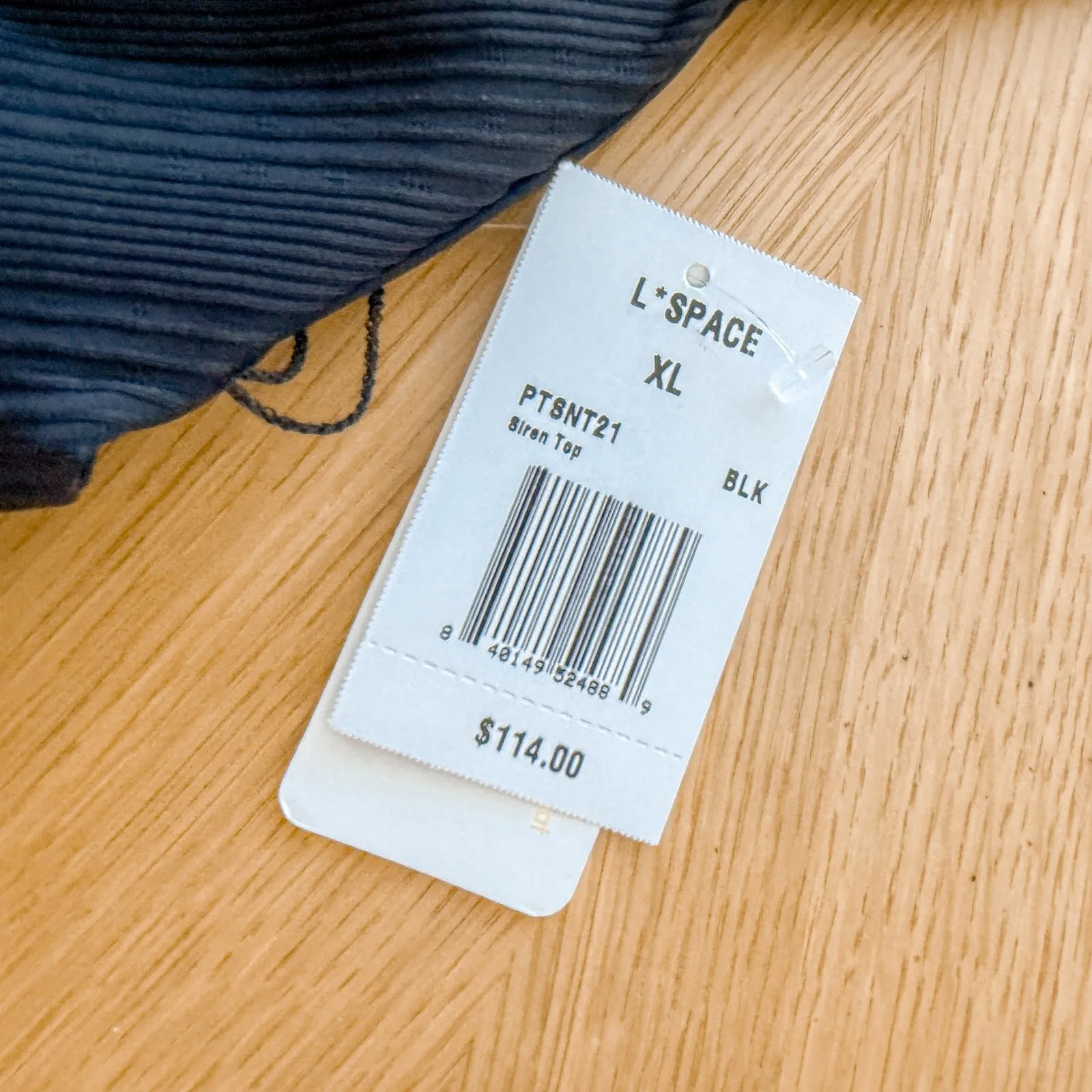 L Space Bikini‎ Top Womens XL Blue Siren Wired Ribbed Swimwear Beach Coastal NWT - Image 4