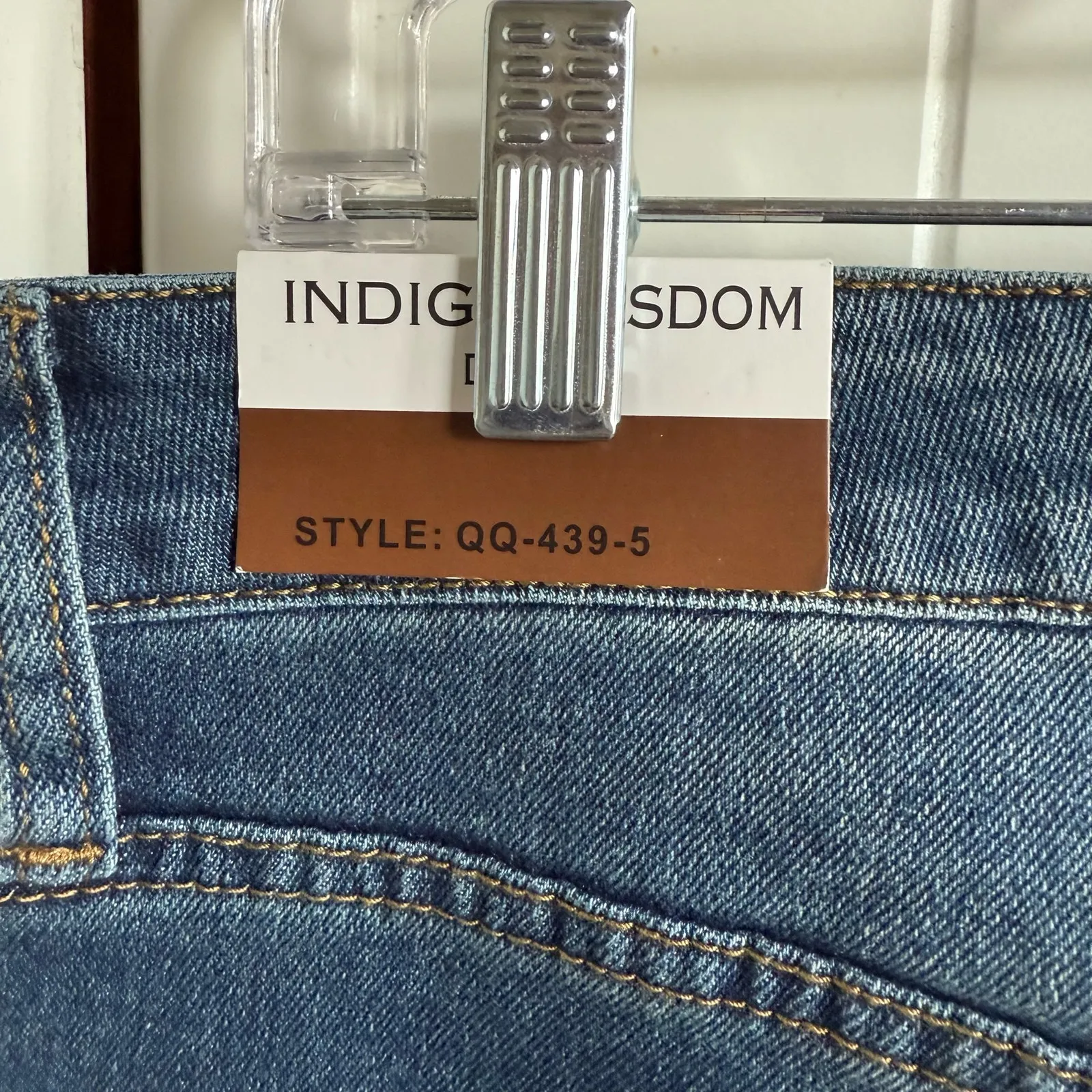 Indigo Wisdom Womens Jeans Sz 34x30 Blue Skinny‎ Stretchy NEW Denim - Image 5