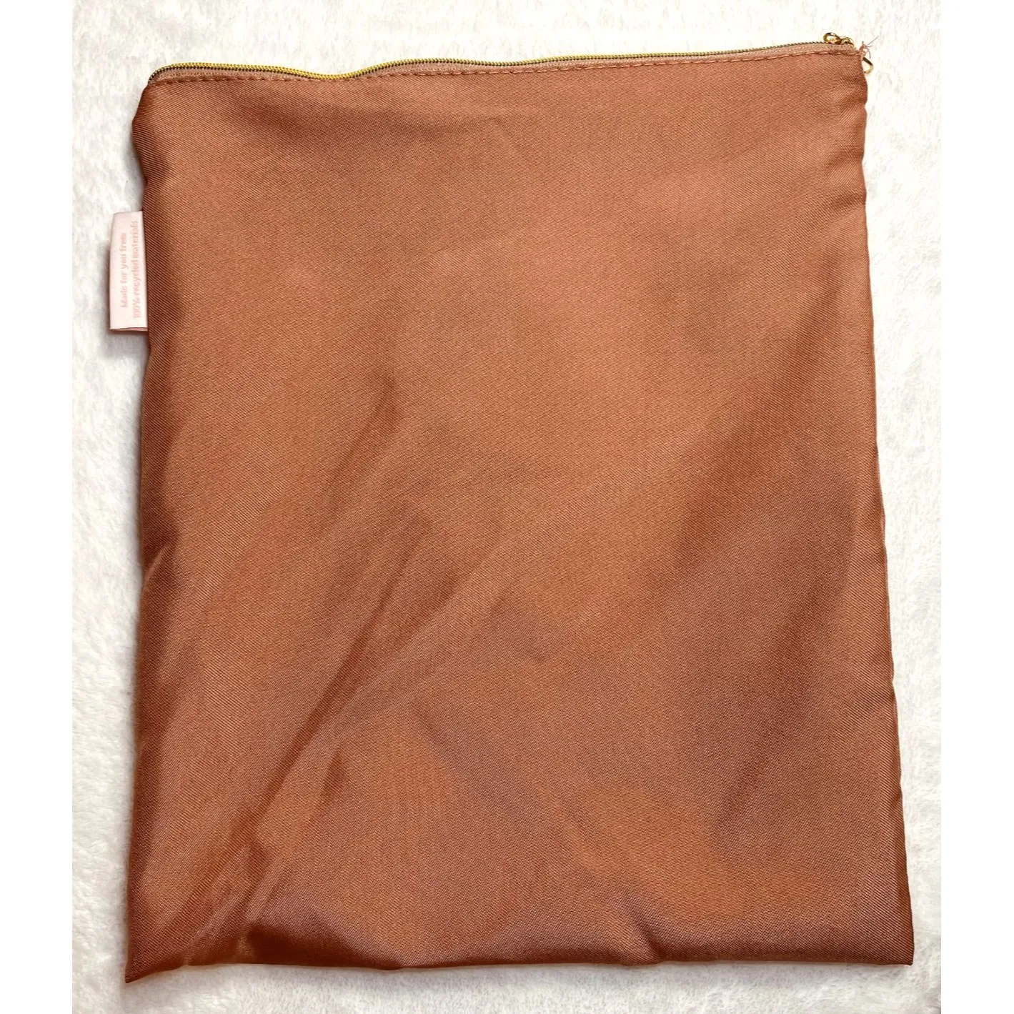 Girlfriend Collective Zipper Bag, Dust Bag, Blush Pink Small, Cloth Bag Pouch - Image 2