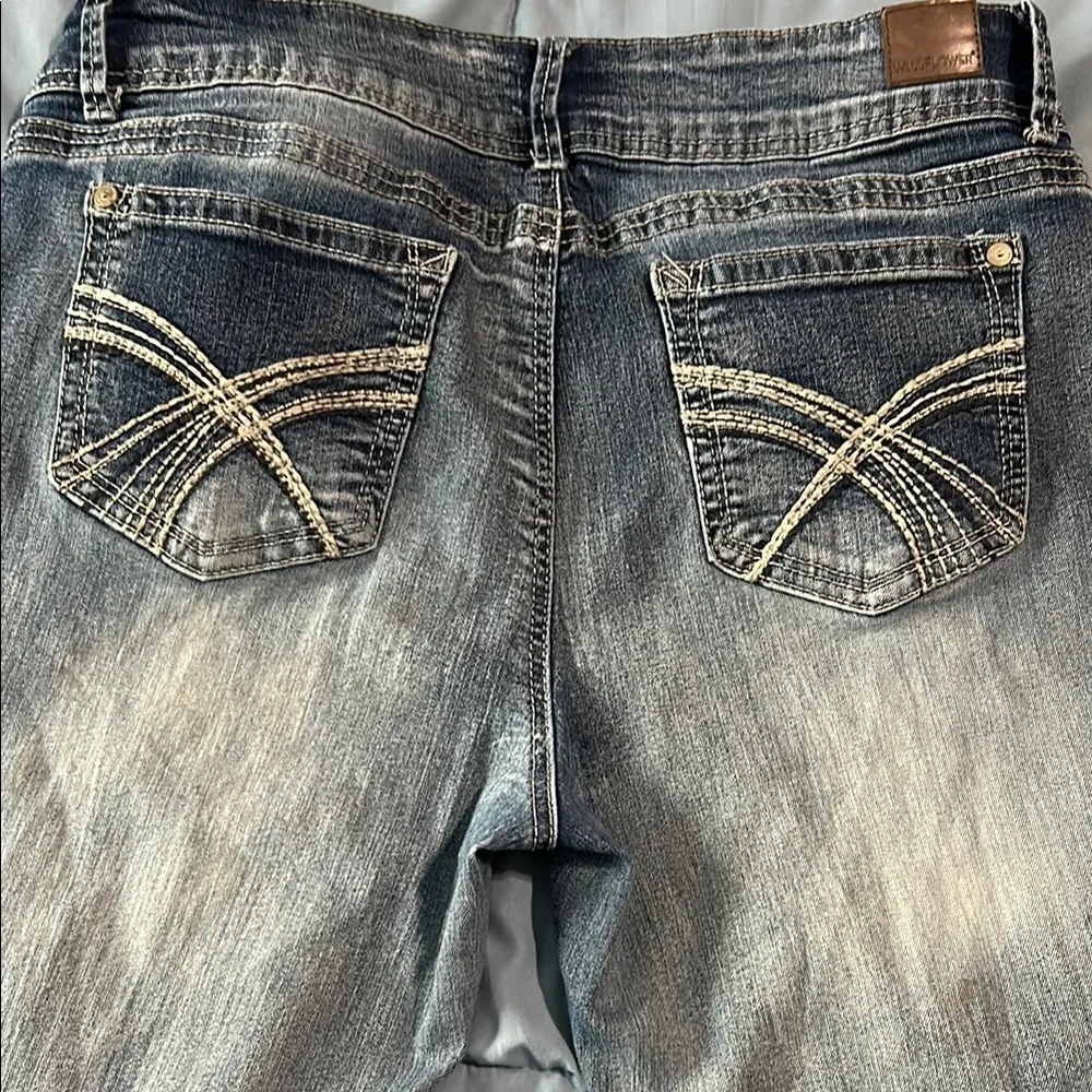 Wallflower Blue Boot Cut Flare Pants - Image 4