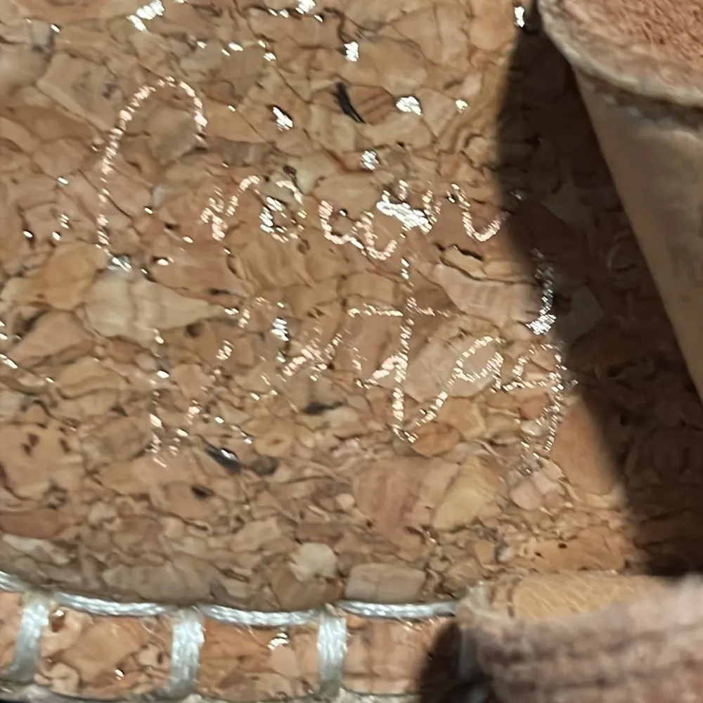 NIB Women’s Crown Vintage Suede/Cork Espadrille Sandal Size 8.5M Tan - Image 2