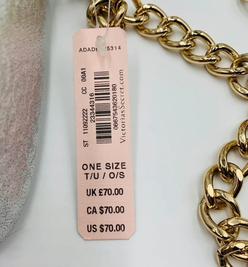 NWT Victoria’s Secret Metallic Silver Embossed Tassel Crossbody Bag Purse - Image 8