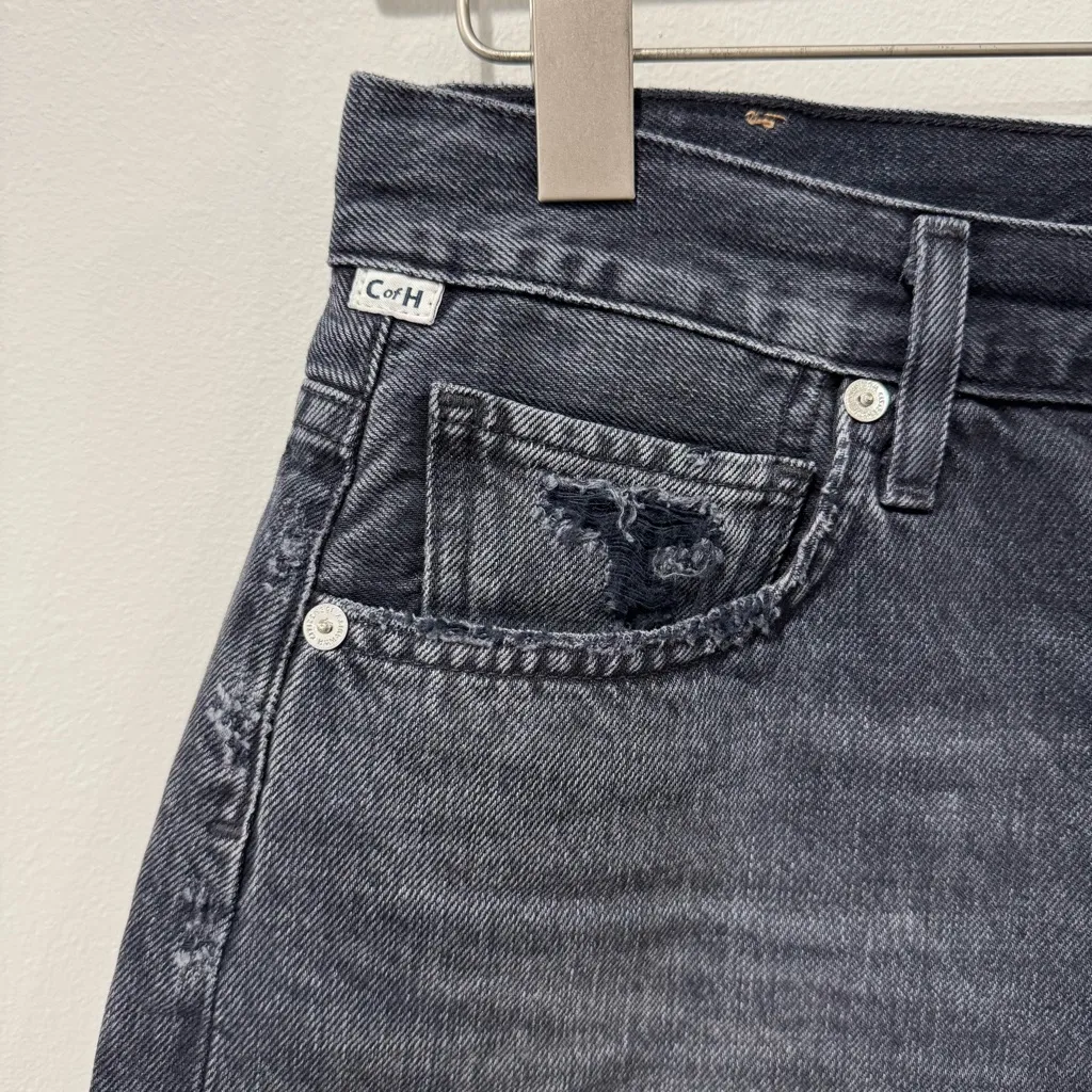 Citizens of Humanity Size 27 Marlowe High Rise Black Cut Off Shorts - Image 3