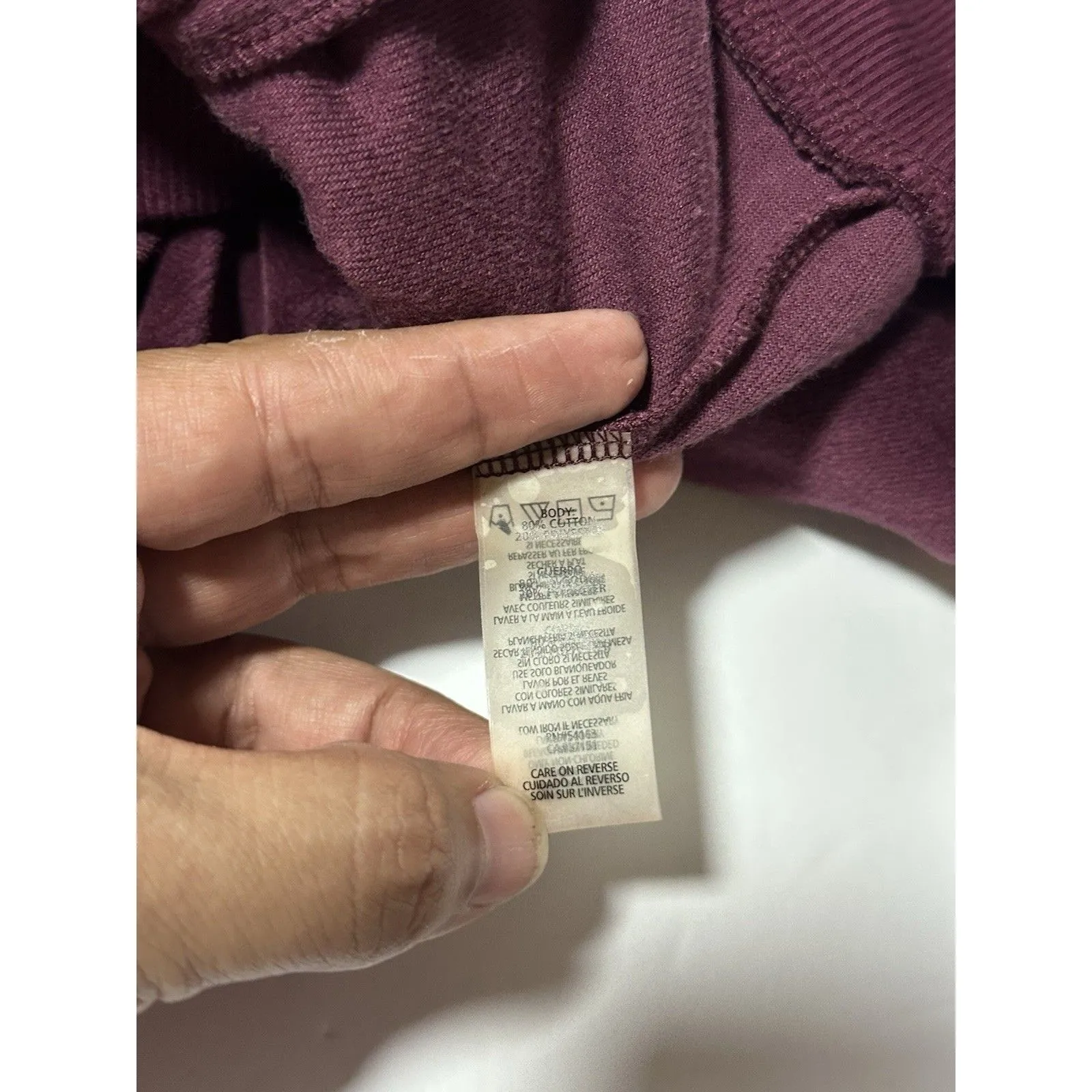 Calvin Klein Women's Purple Velour Zip-Up Hoodie Size L - Image 9