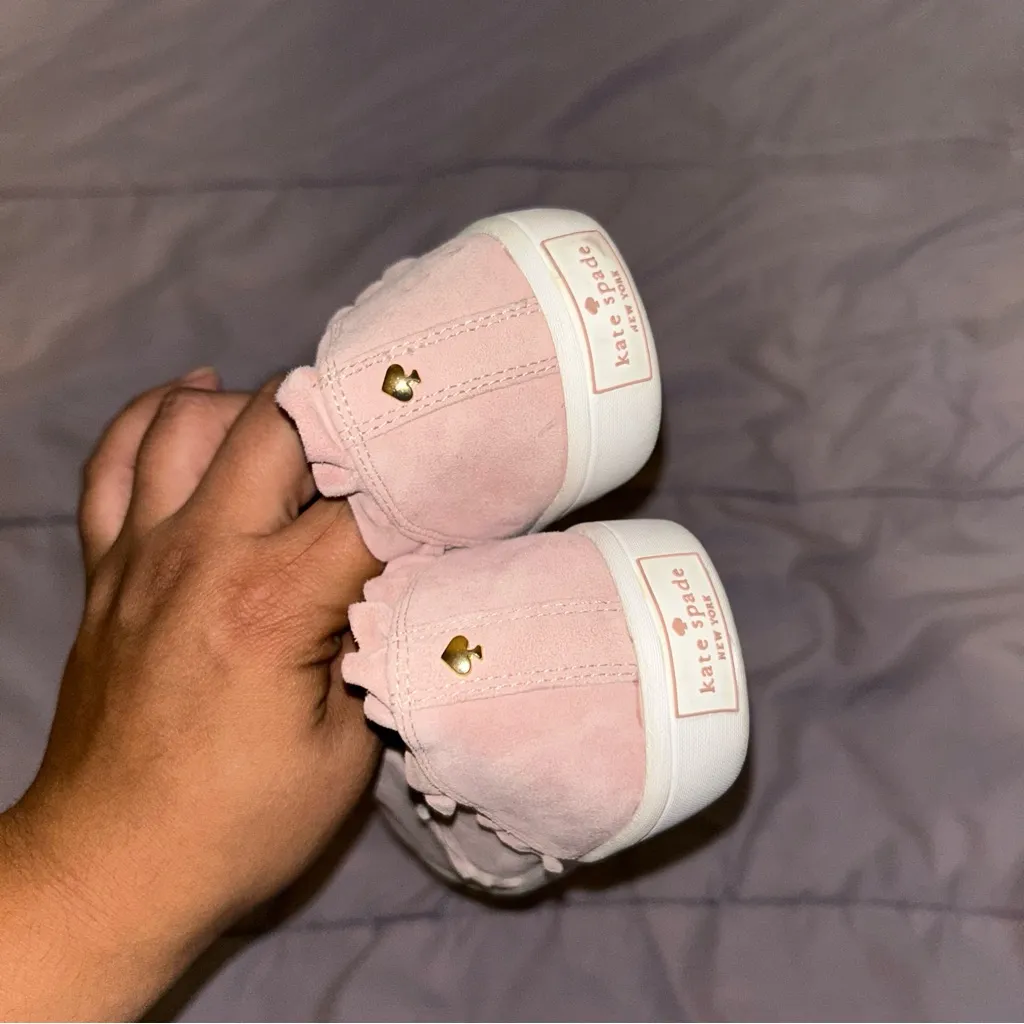 Kate Spade | Lilly Ruffle Suede Sneakers Sz 6.5 - Image 3