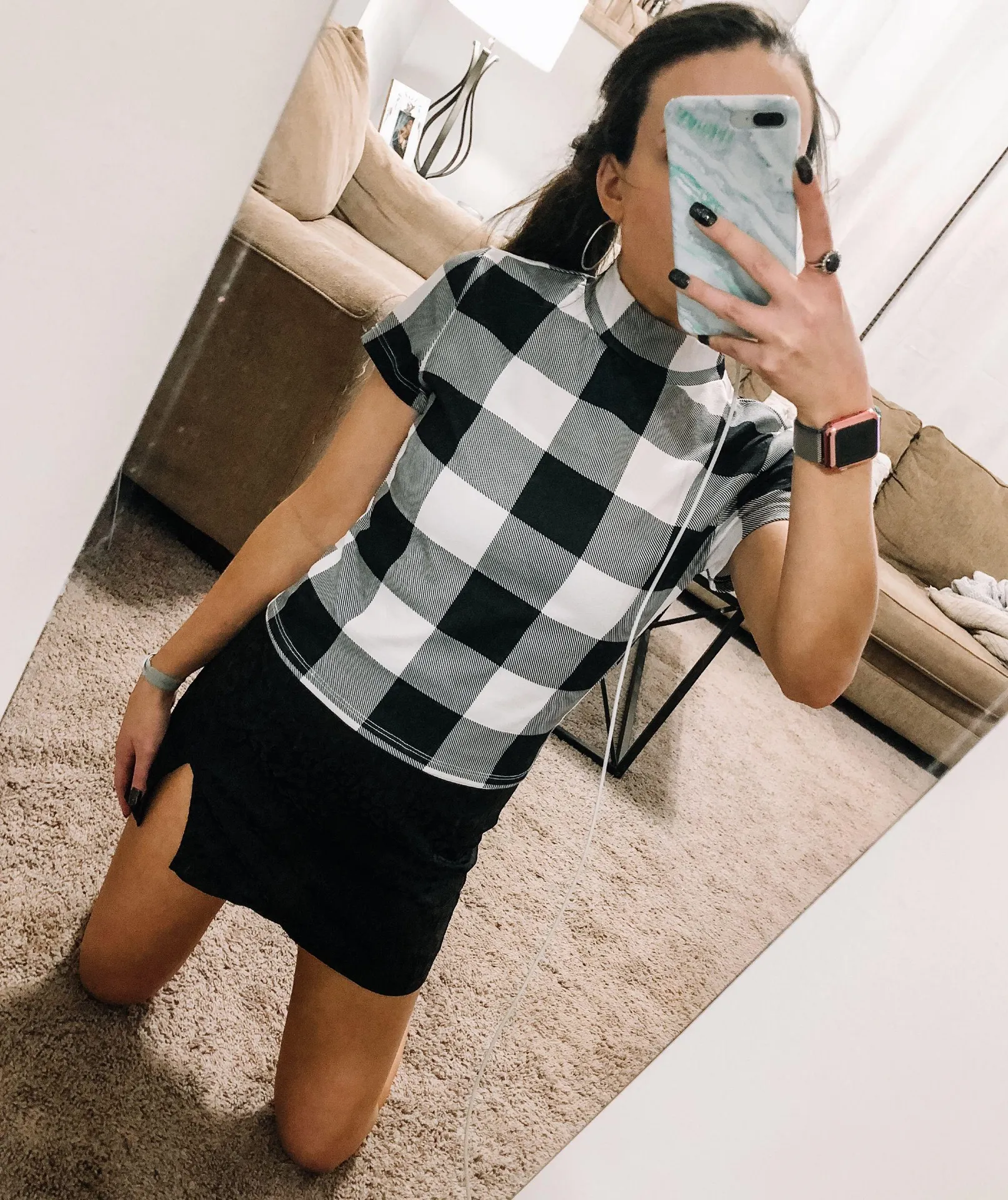 SheIn checkered top - Image 3