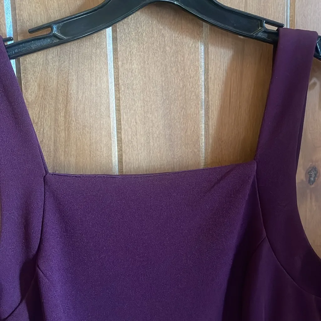 Miami dark wine colored jumpsuit size large - Image 4