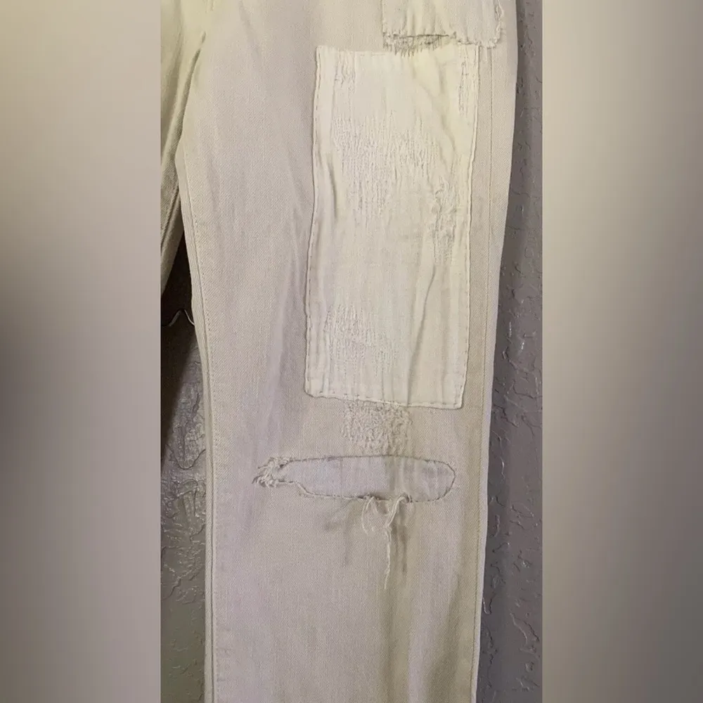 Ralph Lauren Polo Wm’s Jeans 28 Distressed Astor Slim Patchwork Boyfriend Cut - Image 4