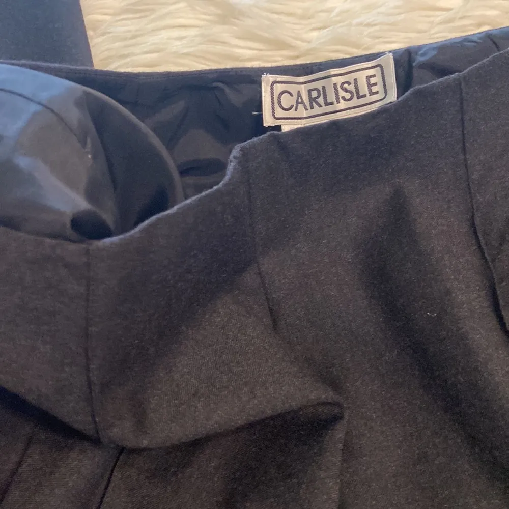 Carlisle 100% Wool Pants dark gray color inseam 27” excellent condition size 12 - Image 16