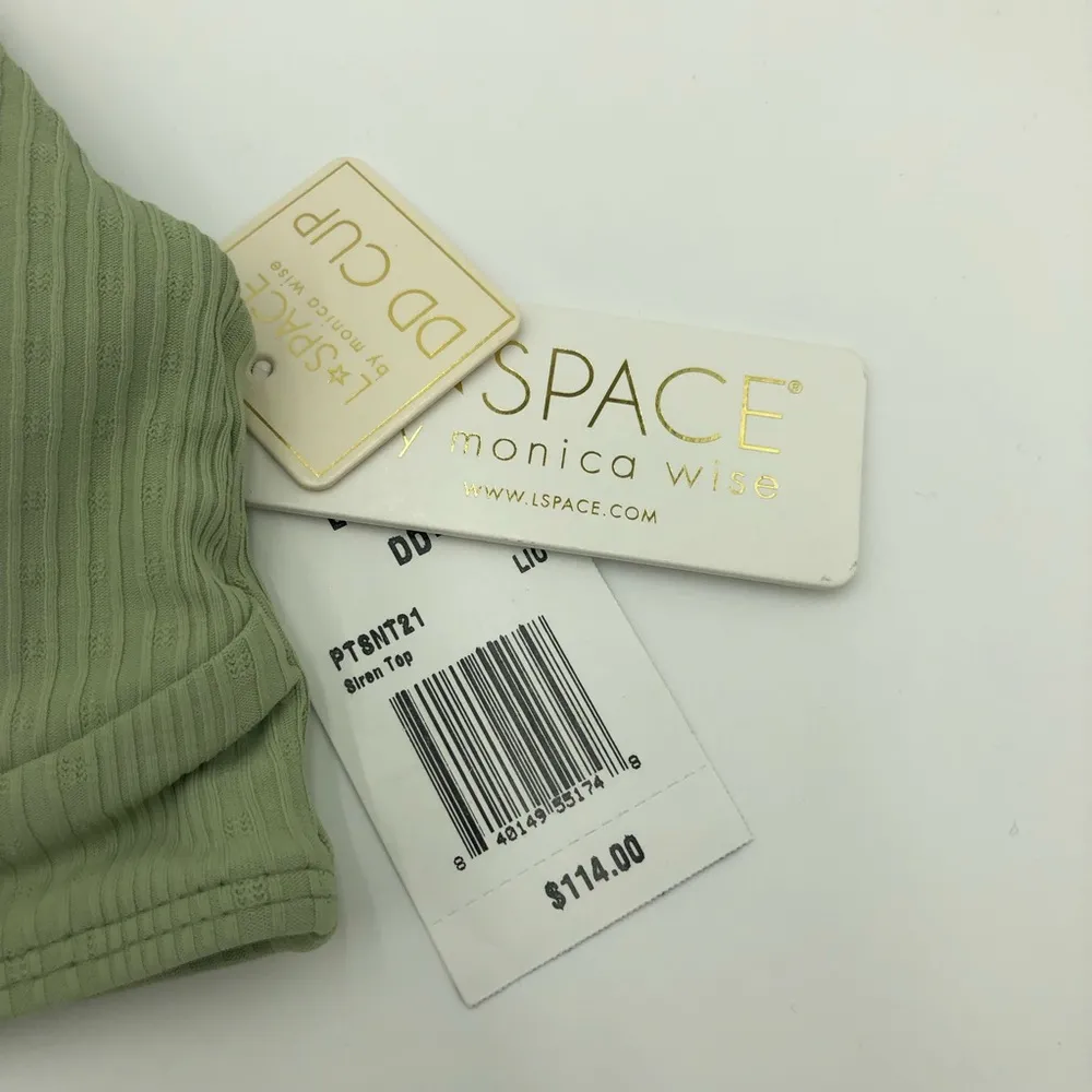 NWT L*space Sage Green Lined Bikini Set Size L - Image 3