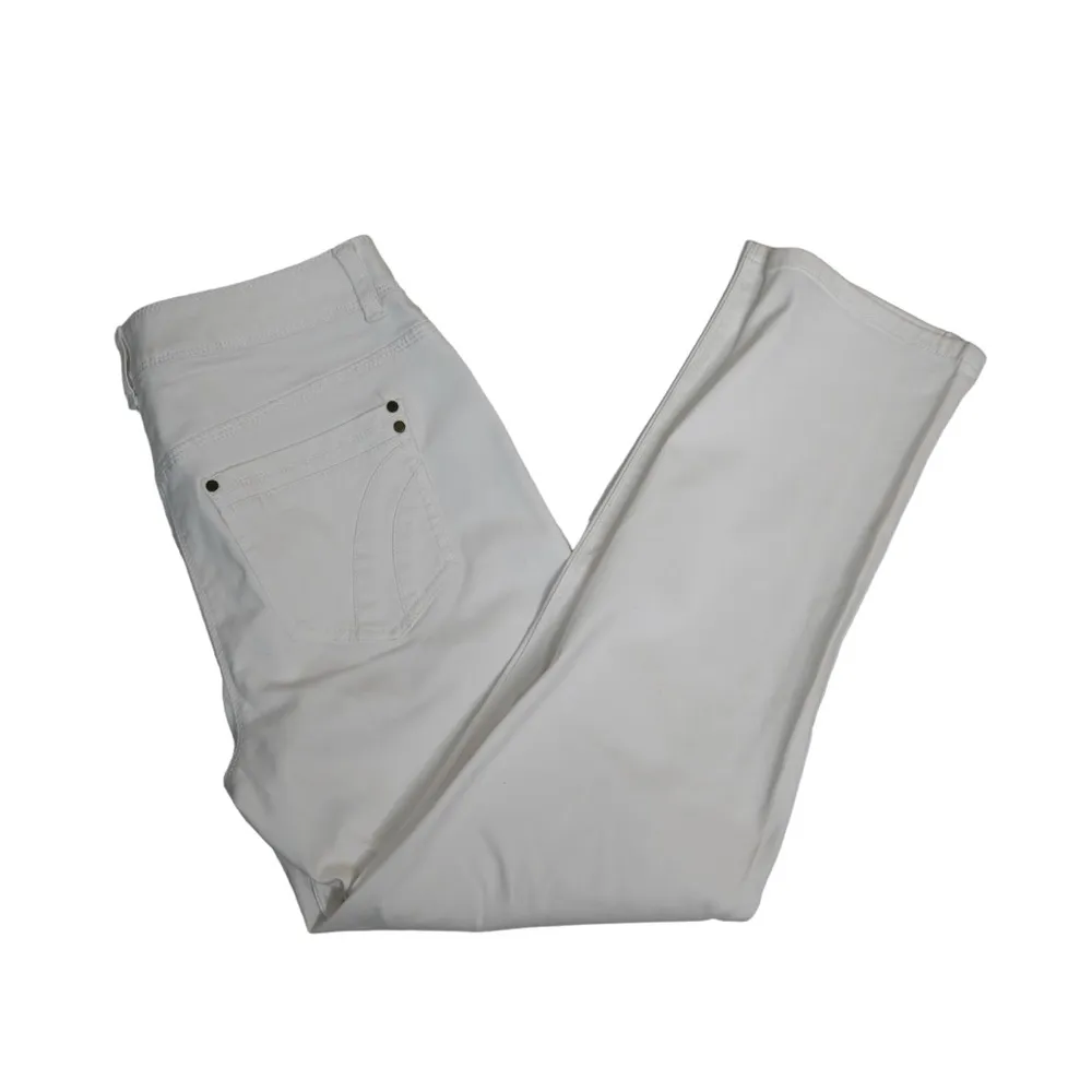 Chico's Womens 6 Chico's 0.5 Skimmer White Jeans - Image 3