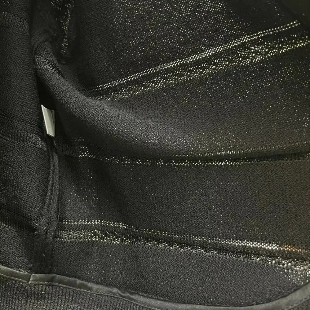 Evening by Marie Gray Black Button Down Cardigan w/Sequins & Embroidery - Image 9