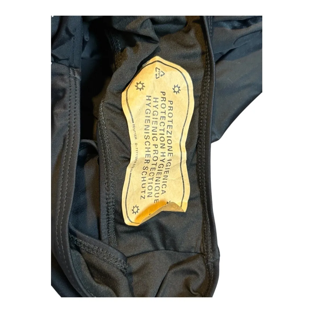 Aidonger Black One Piece Swimsuit Wrap Front Adjustable‎ Straps Size Medium NWT - Image 10