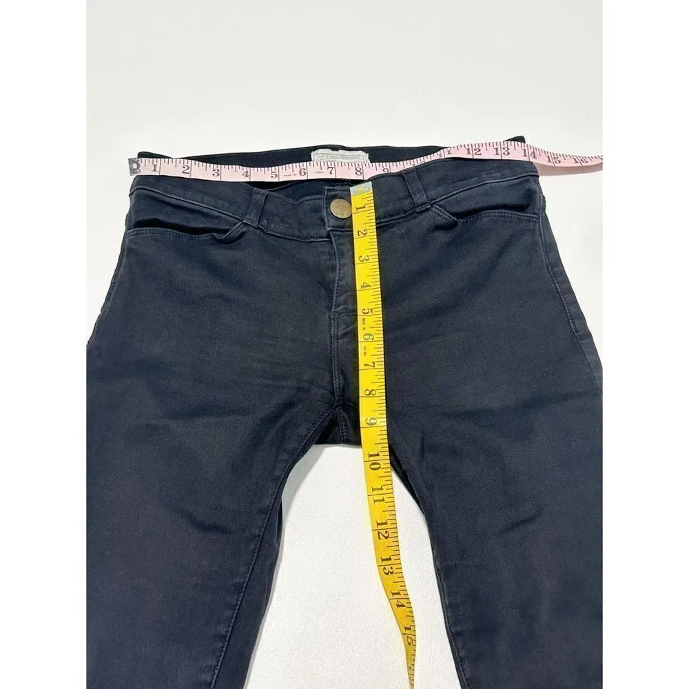 Current/Elliott Women's The Jean Legging Skinny Jeans Jeggings Jet Black Size 28 - Image 10