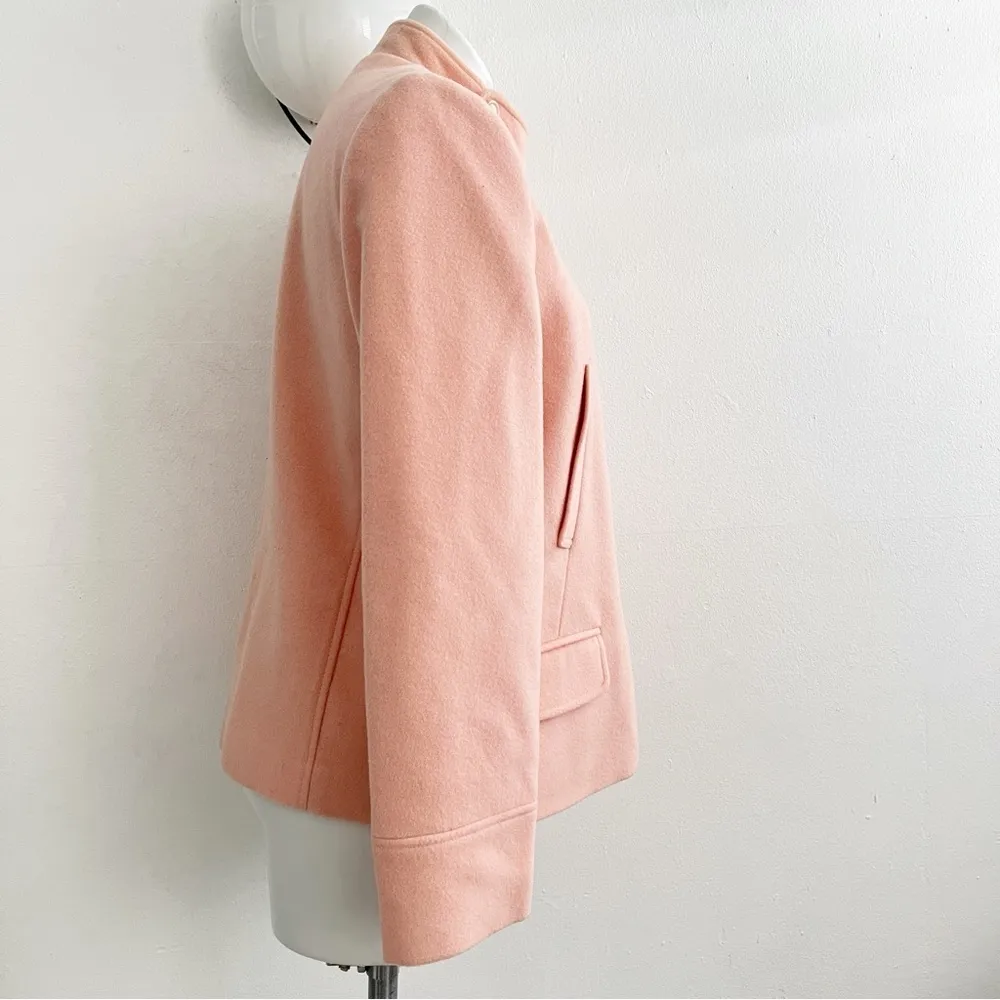 100% Wool Jacket Coat Size 10 Pink - Image 10