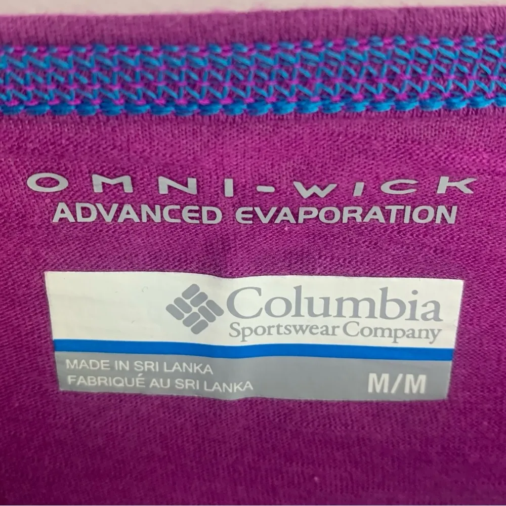 Columbia Purple Omni-Wick Long Sleeve Shirt - Image 3