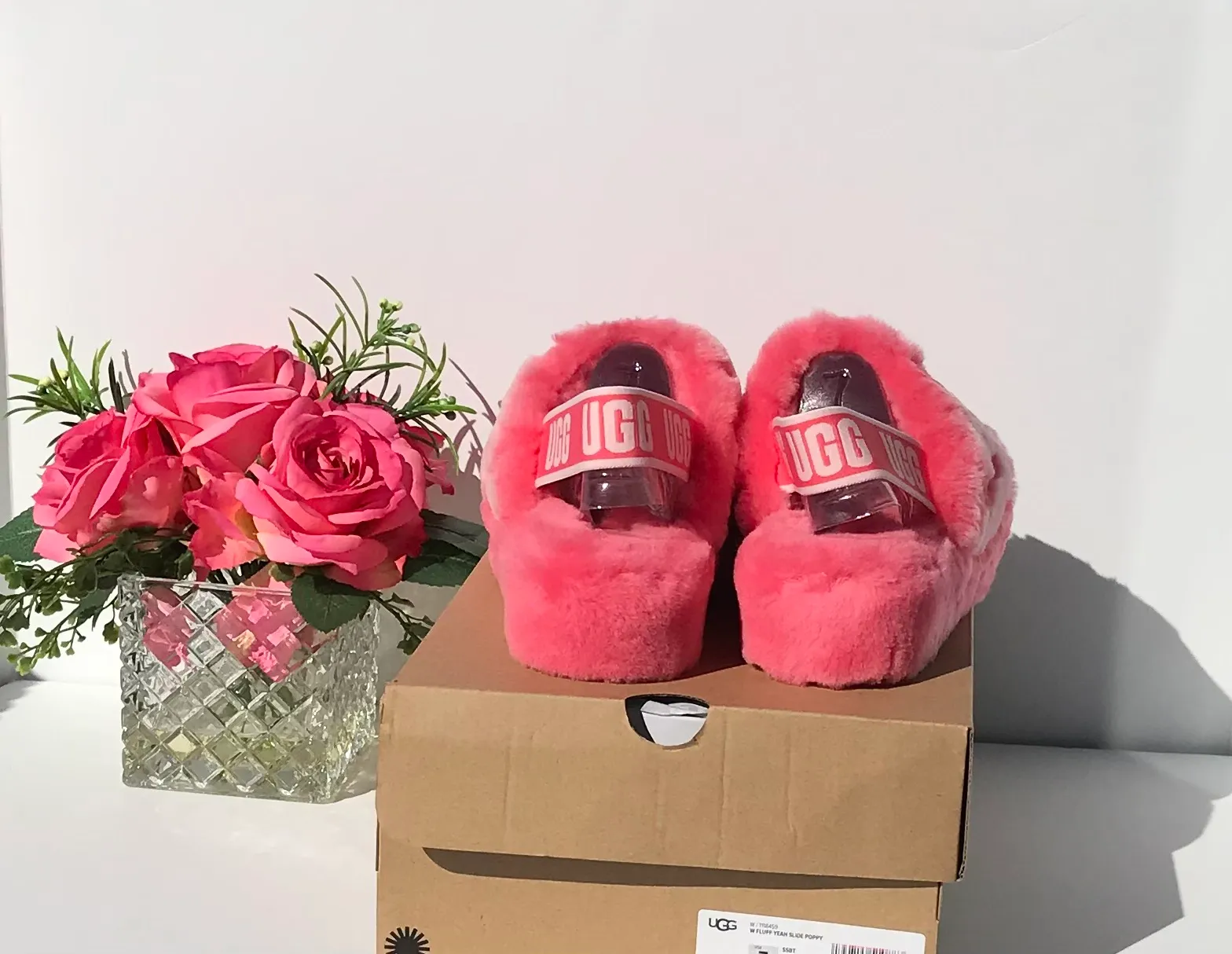 UGG Fluff Yeah Slide poppy  - Image 8