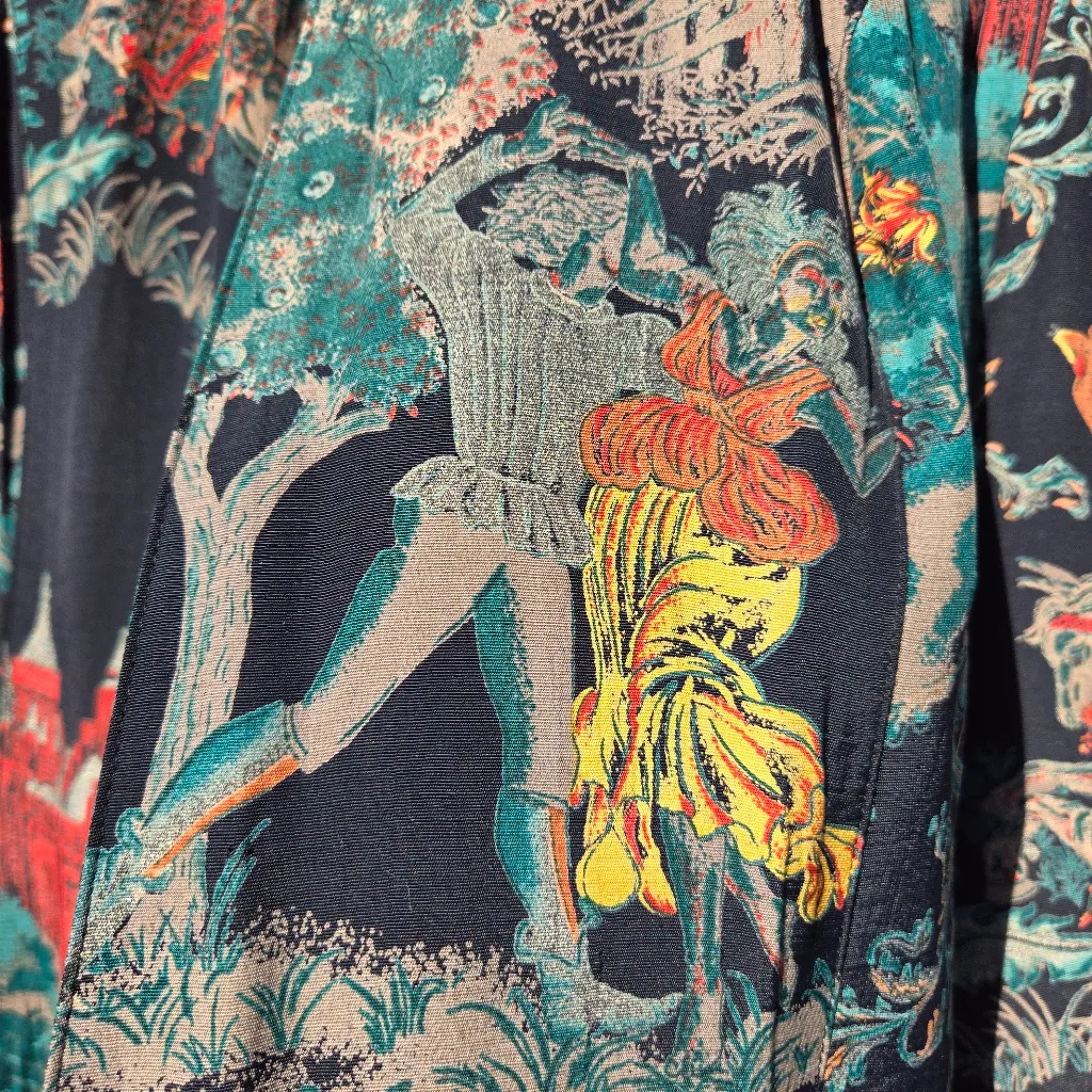 VTG Platinum by Dorothy Schoelen Blazer Fairy Whimsicle L Green Size L - Image 5