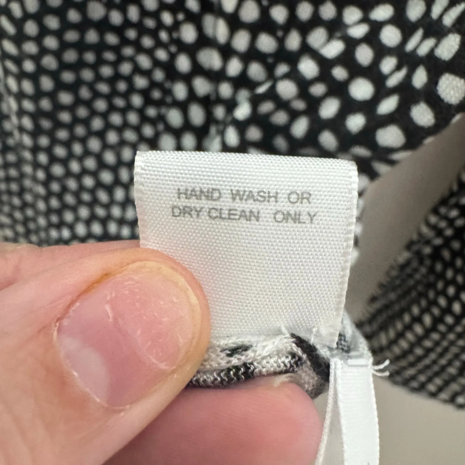 Kokun Top Women M Black White Abstract Print Bamboo Cashmere Quite Luxury Casual Size M - Image 6