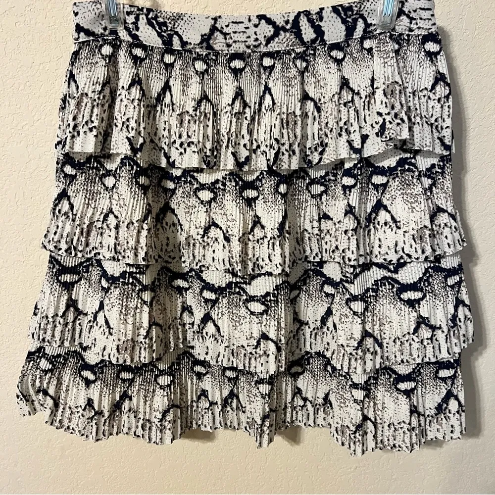 Endless Rose Snakeskin Pleated Tiered Skirt - Image 2