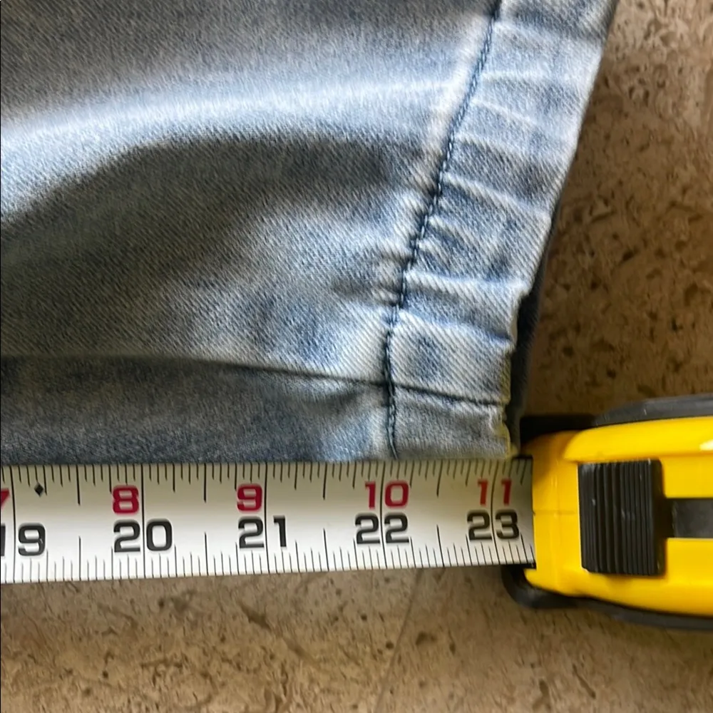 Soft Surroundings Blue Ankle Cropped Jeans with Decorative Hem - Image 6