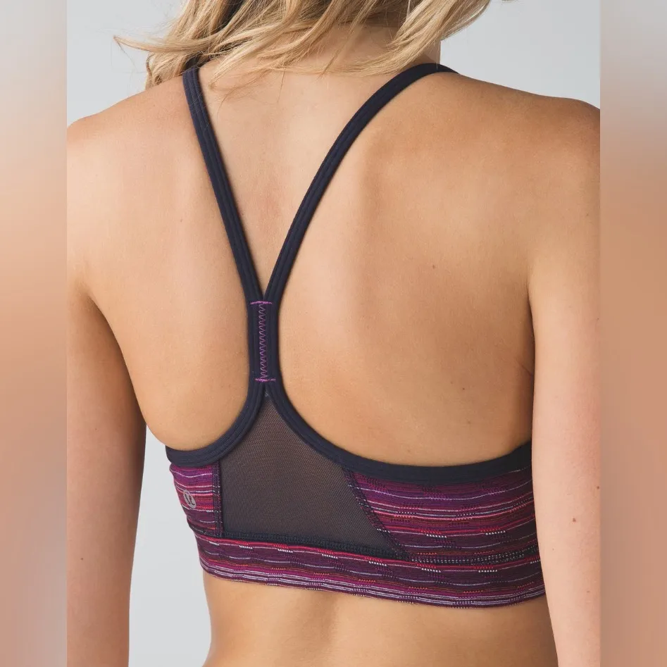 Lululemon Athletica Womens Flow Y Bra IV Nulu Space Dye Sports Bra Size 12 - Image 2