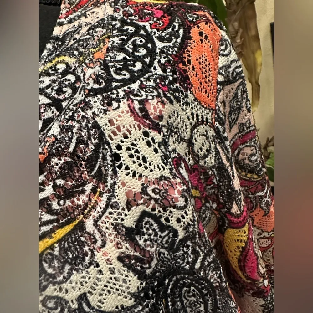 Peck and Peck Paisley Lightweight Zip Up Jacket XL - Image 3