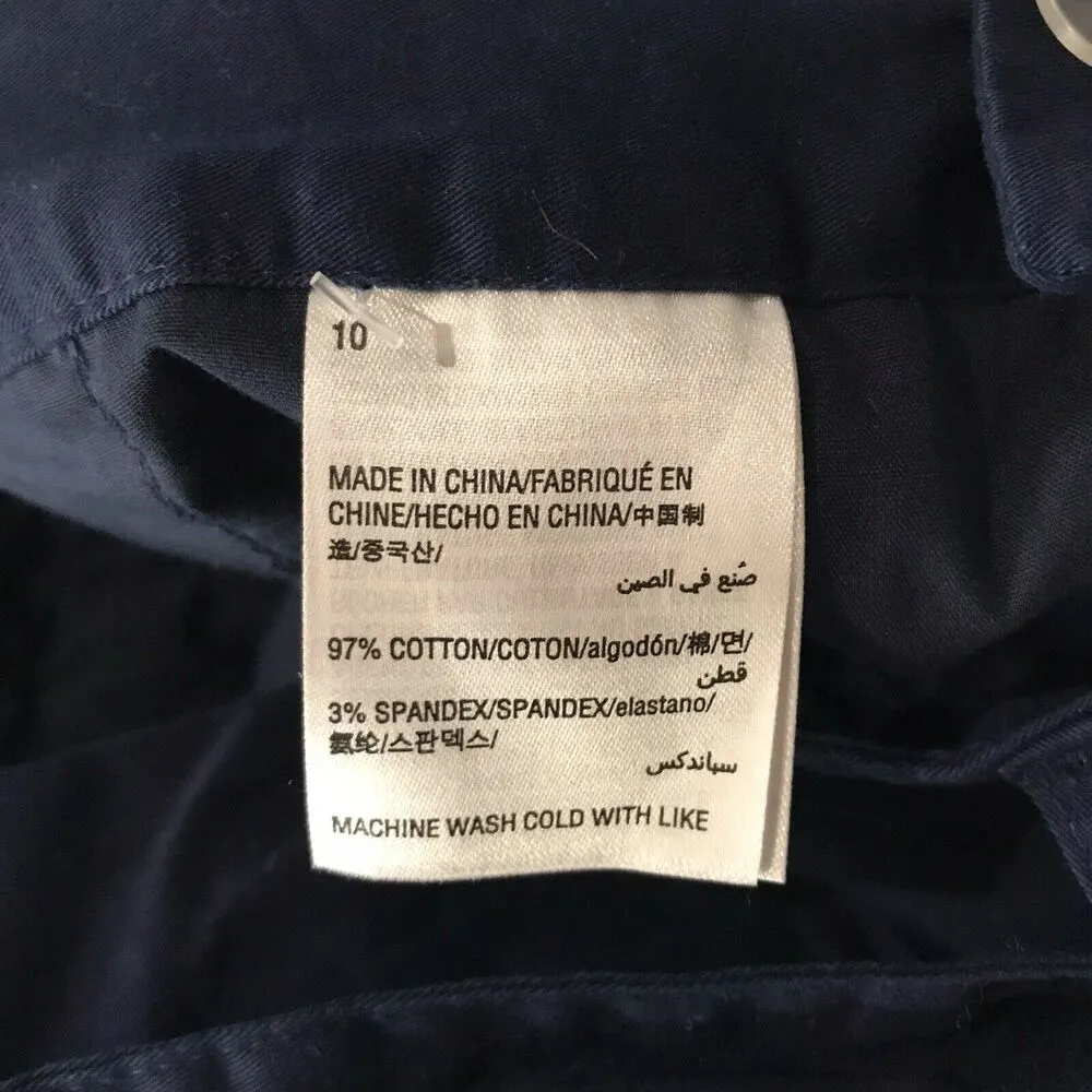 Charter Club SZ 10 Crop Pants Wide Leg Hi-Rise Belted Pockets Stretch Zip-Fly - Image 8