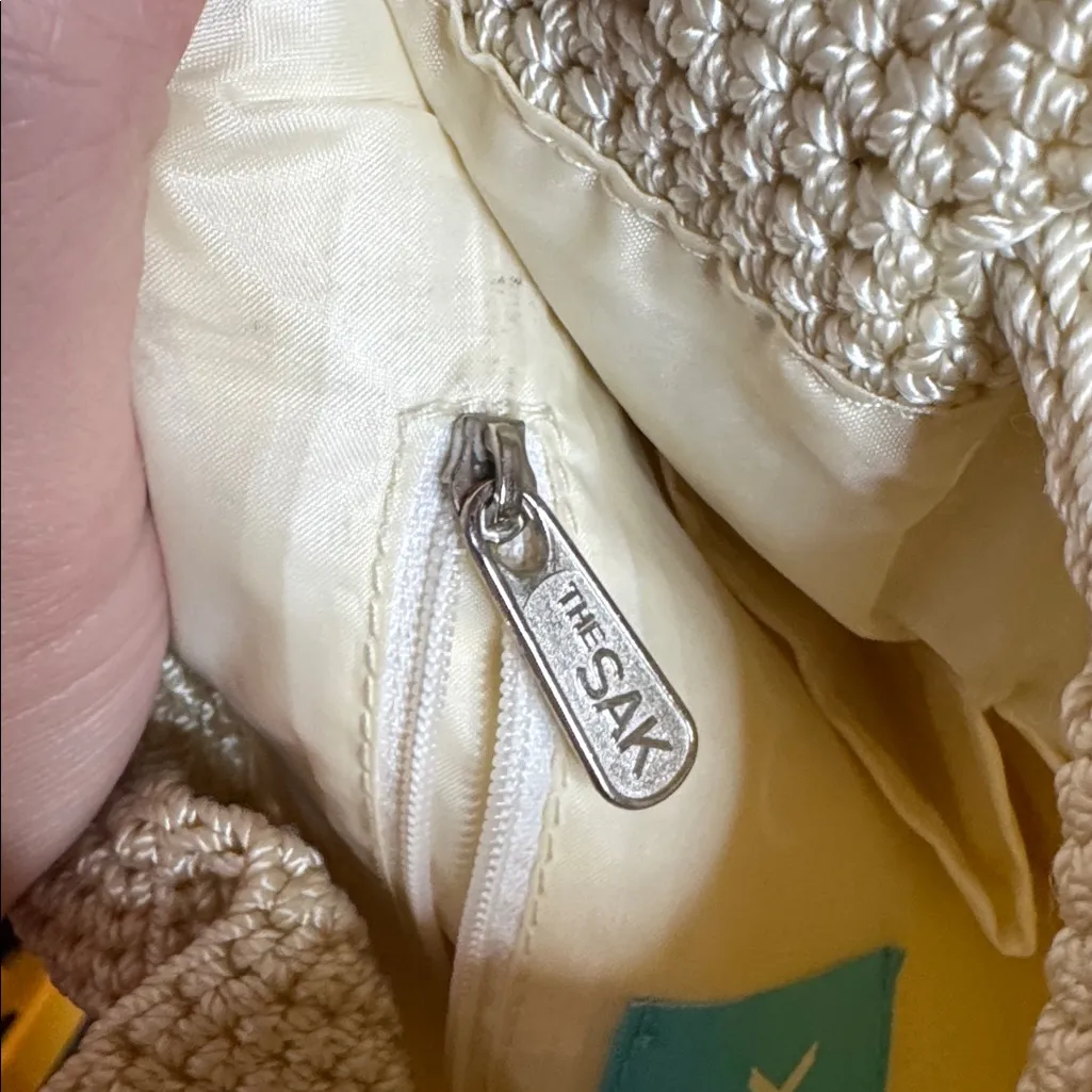 NWOT The Sak Large Dylan Backpack in Crochet w/ Adjustable Backstrap Cream Ivory - Image 8