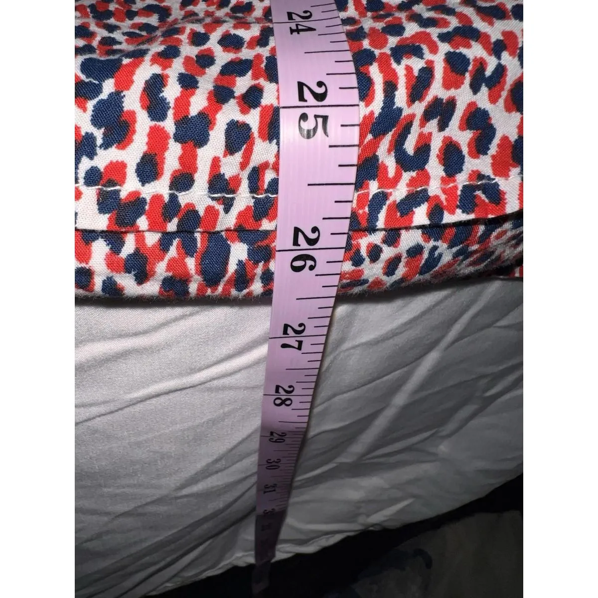 Tommy Hilfiger Women's XL Red Blue White Pattern 100% Cotton Preppy Shirt - Image 13